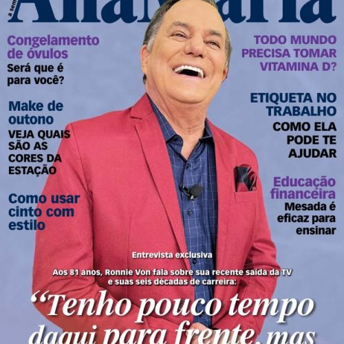 Ronnie Von é capa da revista Ana Maria