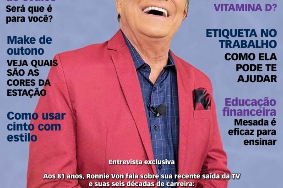 Ronnie Von é capa da revista Ana Maria